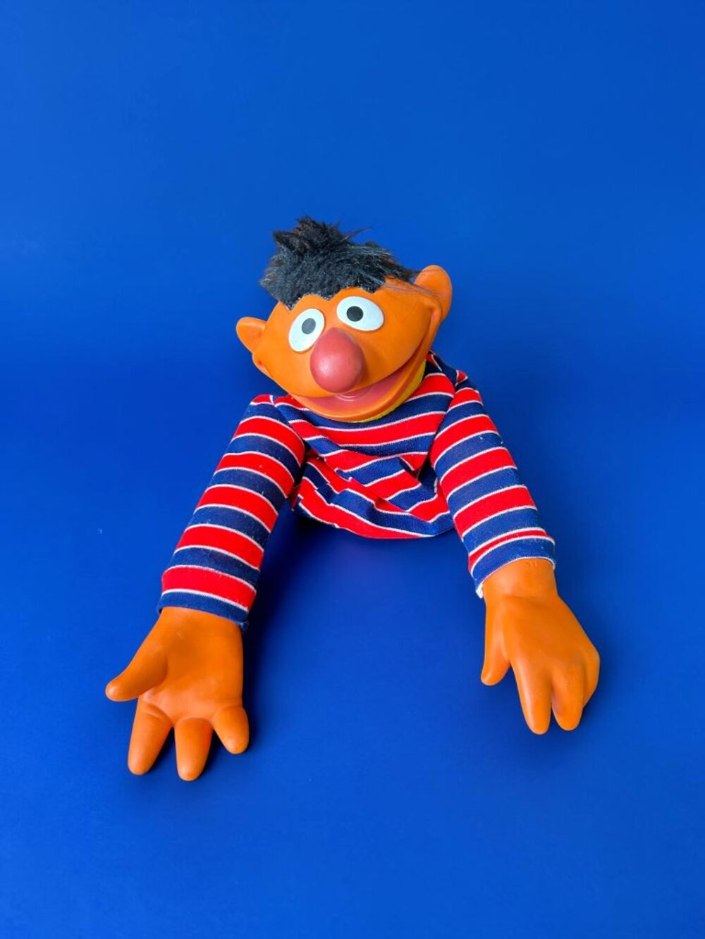 Ernie Puppet Vintage Muppets Plastic Head & Hands Sesame Street Original 1970s